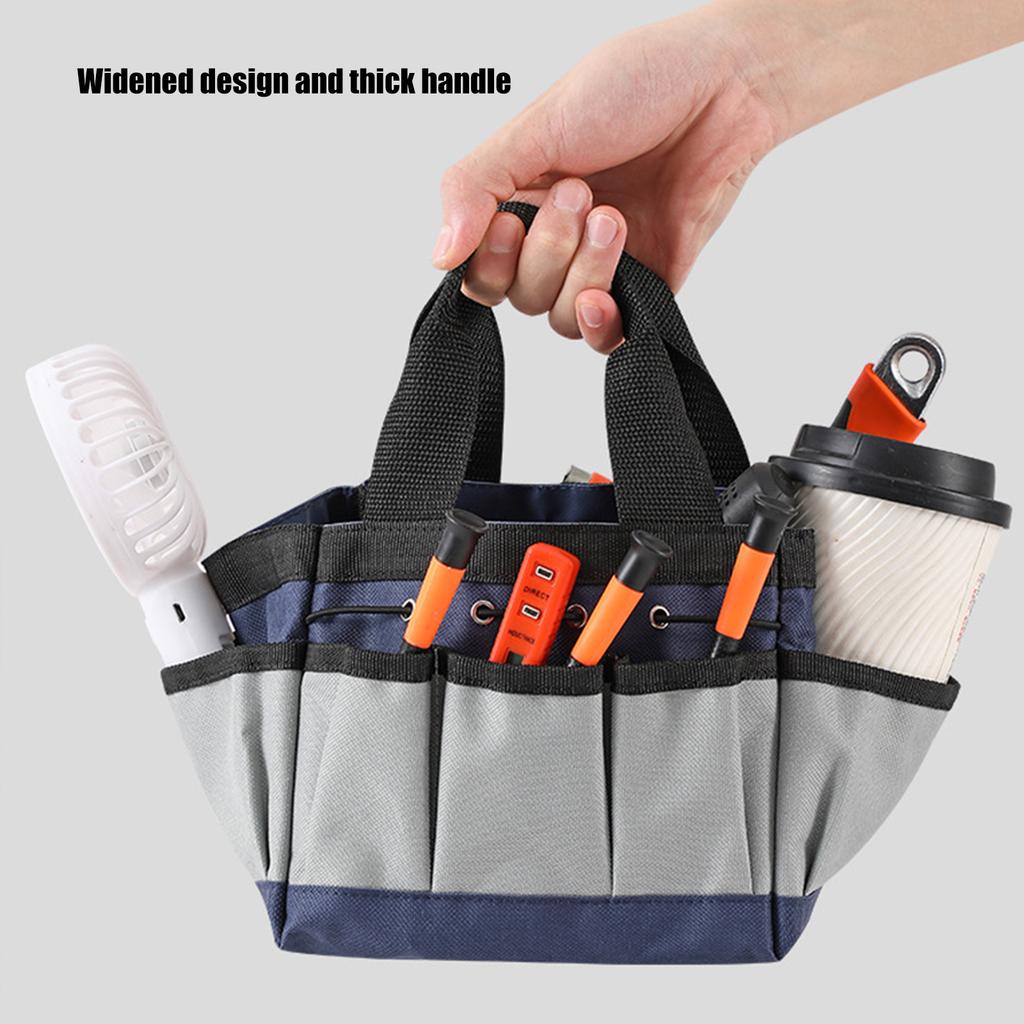 Large Capacity Gardening Tool Bag With Multiple Pockets Waterproof Oxford Fabric For Outdoor Garden Storage Organization