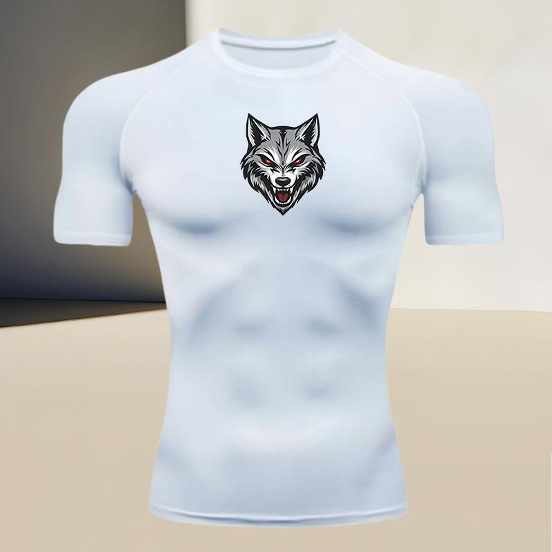 Men's Sports Style Compression T-shirt - High Elasticity, Quick-dry and Breathable, Suitable for Running, Fitness, and Boxing