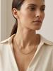 18K Gold Plated Paper Clip Chain Statement Necklace, Minimalist Link Chain Necklaces for Women Waterproof Jewelry Gift