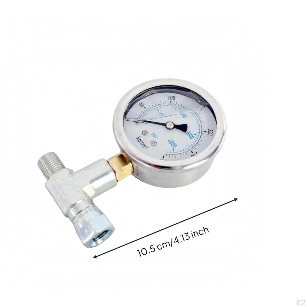 Spray Machine Pressure Gauge Double Scale ShockResistant Brass Threaded Connection Shockproof