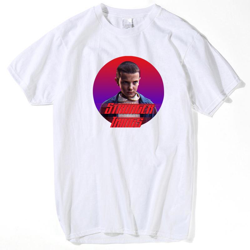 Stranger Things Eleven Waffle Hawkins T Shirt Men And Women White Casual Plus Size