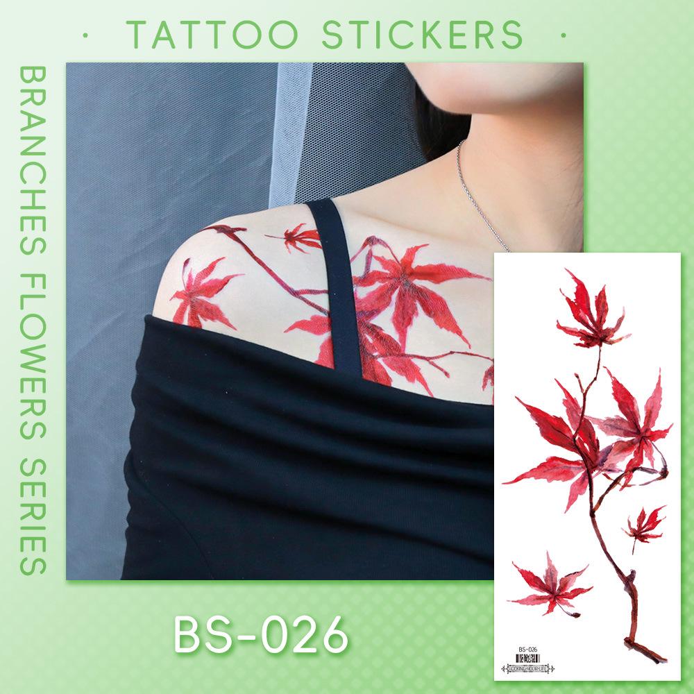 Ricalon Halloween Vein & Lightning Flame Tattoo Stickers, Waterproof & Sweatproof