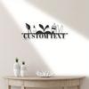 Metal Wall Sign Custom Teacher Name Art, Modern Home Decor