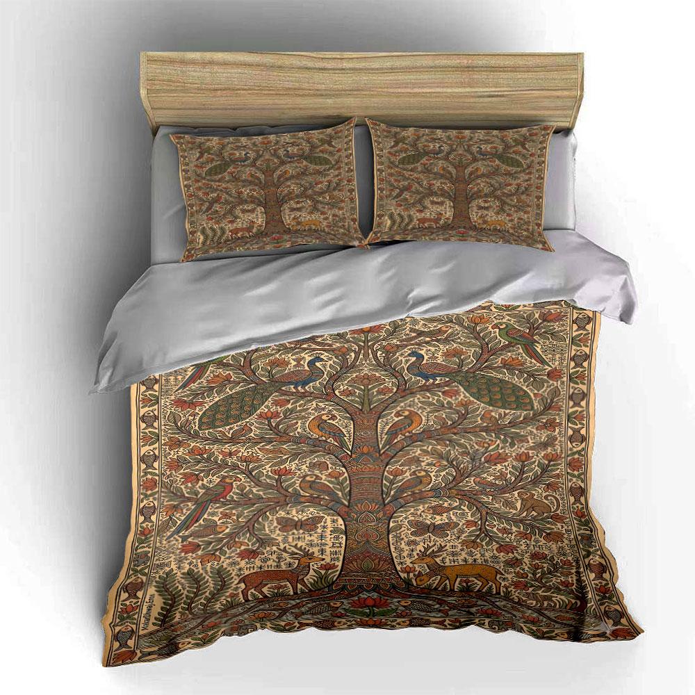 Peacocks and tree motifs. Bedding sets Duvet cover sets Duvet covers Pillowcases(1* Duvet Cover 2* Pillowcases without duvet insert)