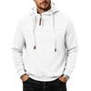 Men's Half Zip Pullover Hoodie Lined Casual Loose Fit Sweatshirt