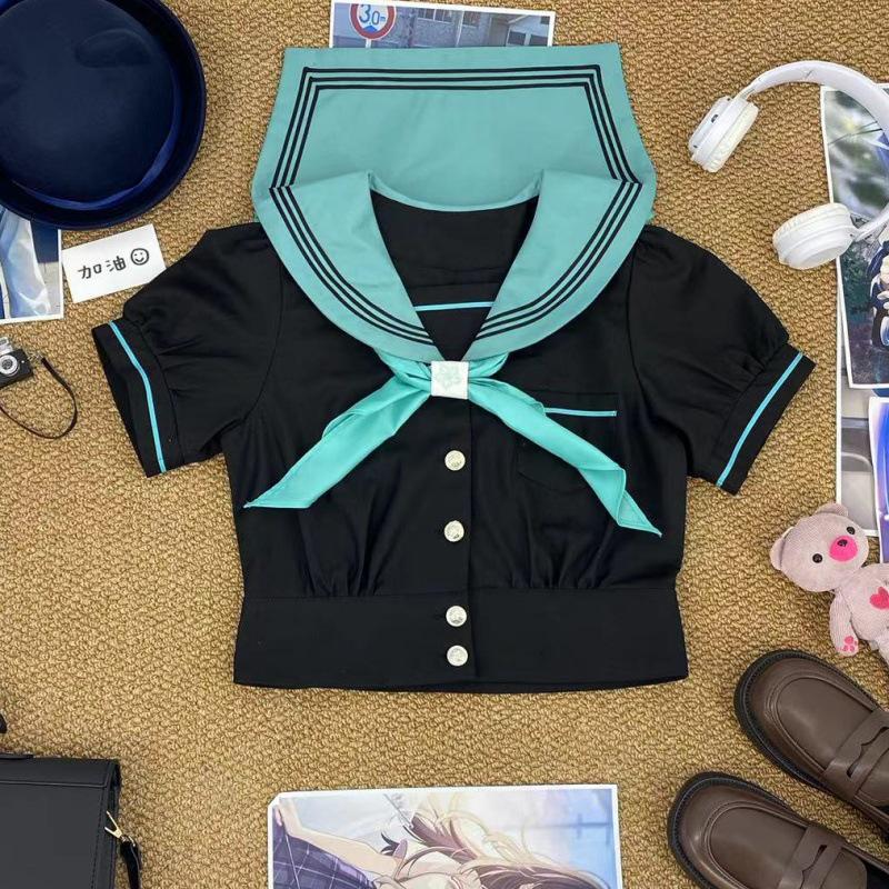 

Hatsune Miku JK Uniform Puff Sleeve Sailor Suit Set XL