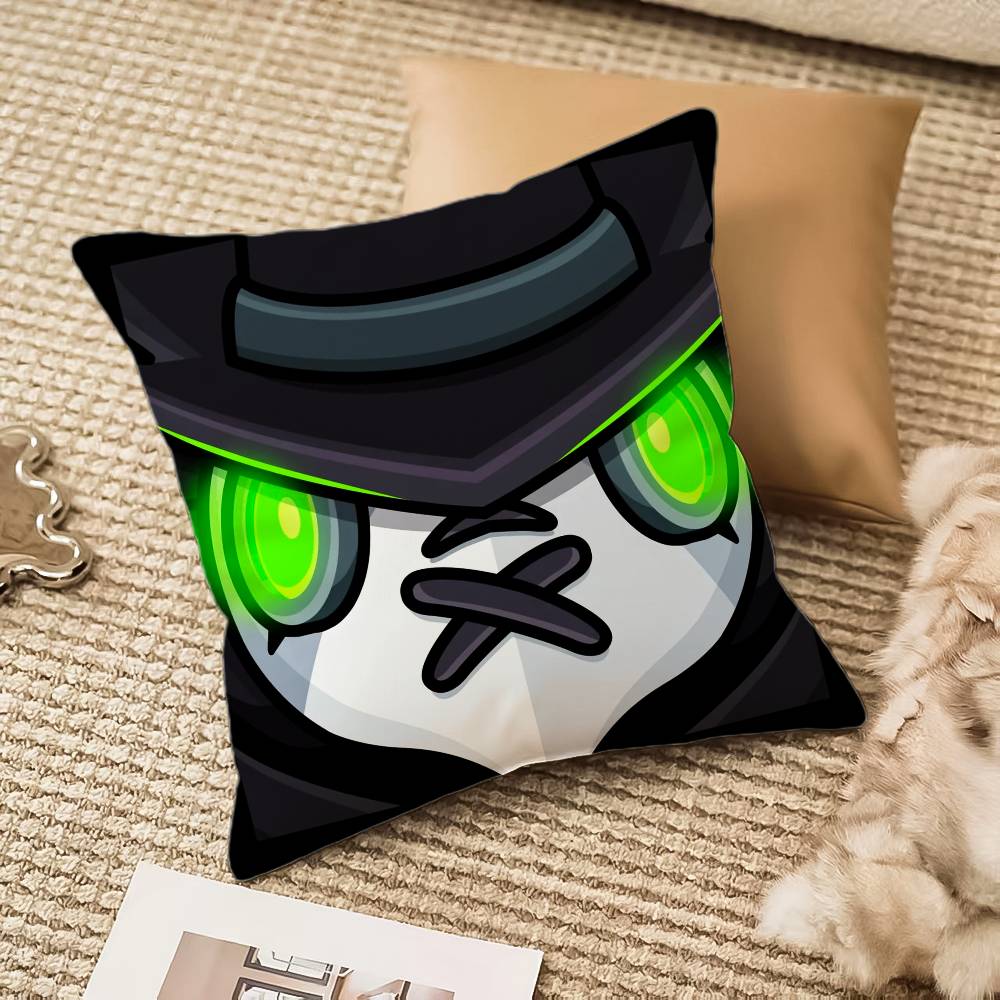 B-Brawl Anime S-Stars Pillow Case Anti-dustmite Pillowcase Invisible Zipper Silky Short Plush Sofa Cushion Cover