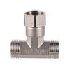 1/2" Außengewinde/Innengewinde Sechskant Messing Verbinder 304 Edelstahl T-Stück Winkel Gerade Adapter Gartenbewässerung Wasserhahn Kupplung
