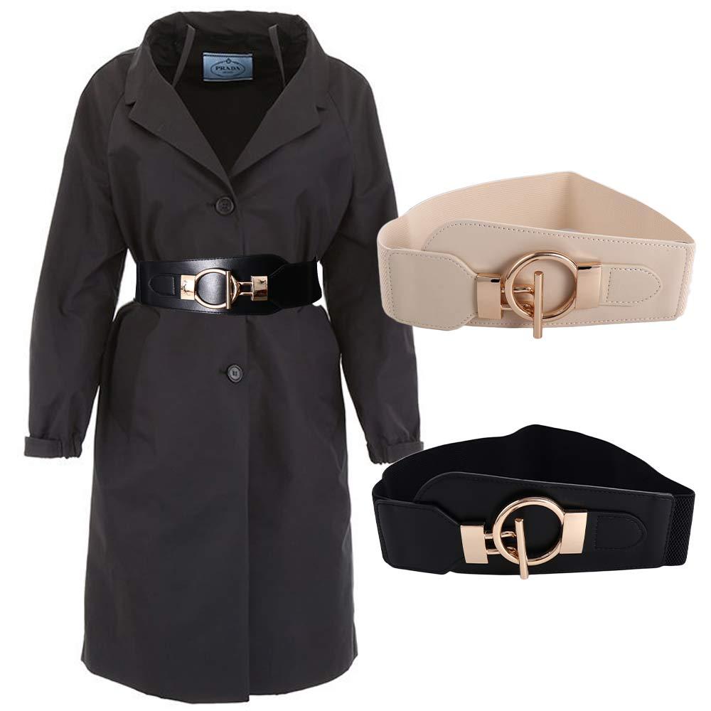 Wide Side For Girls PU Leather Coat Dress Decorative Korean Waist Strap Women Waistband Waist Belt