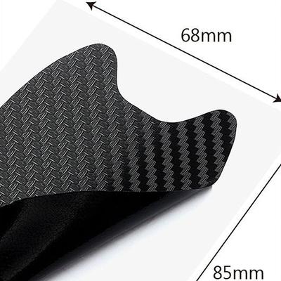 4 unids/set pegatina de puerta de coche de fibra de carbono cubierta resistente a arañazos película de protección de manija de coche accesorios de estilo Exterior de coche