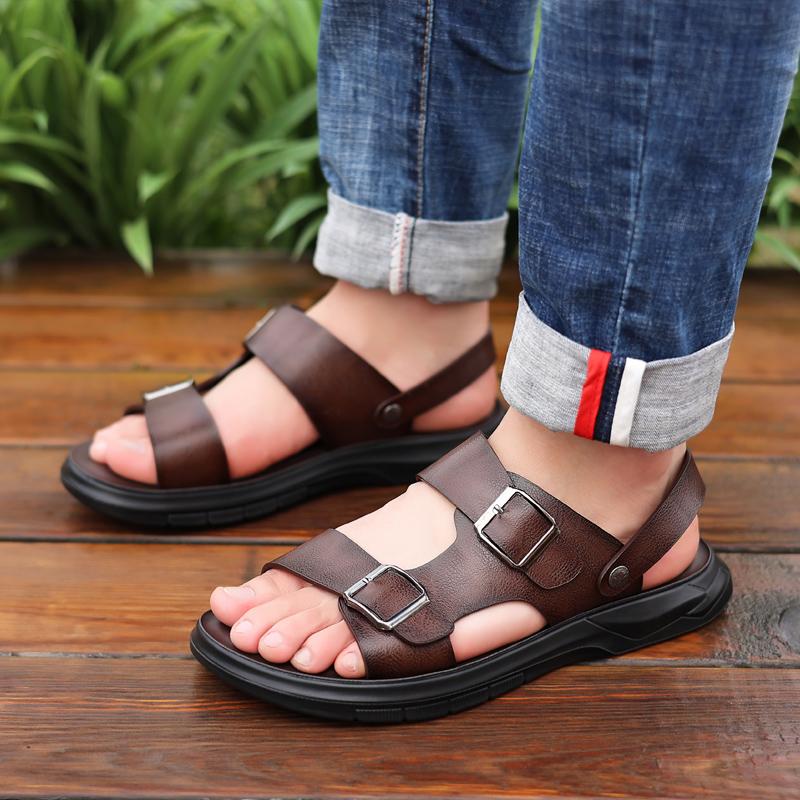 Hot Selling Summer Men's Sandals Beach Shoes Outdoor Leisure Shoes Men's Camping Shoes Breathable Hiking Shoes Massage Soles