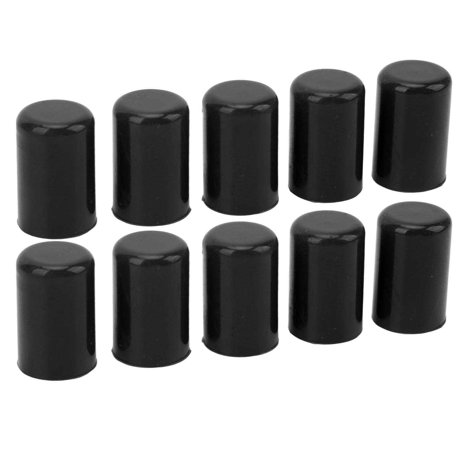 

10Pcs Silicone Blanking Cap Universal Intake Vacuum Hose Tube End Bung Plug Inner Diameter 14mm Black чёрный