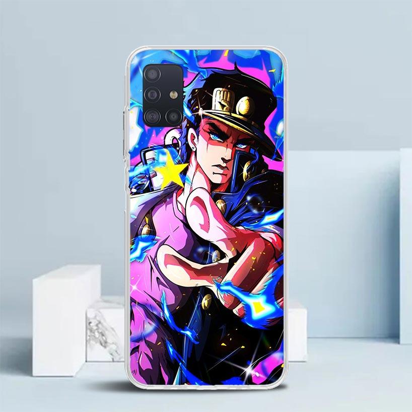 JoJo's Bizarre Adventure Kujo Jotaro Soft Cover for Samsung Galaxy A12 A22 A32 A52 A72 A02S Phone Case Note 20 Ultra 10 S10 Plus