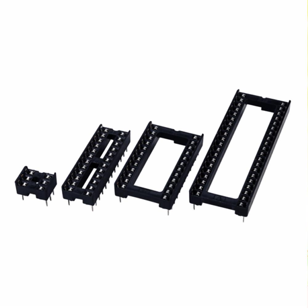 50PCS DIL / DIP SIP IC Sockets Adaptor Solder Type 6 8 14 16 18 20 24 28 32 40 Pin PCB Sockets Integrated Circuit Holder Way 0.3" 0.6" Wide
