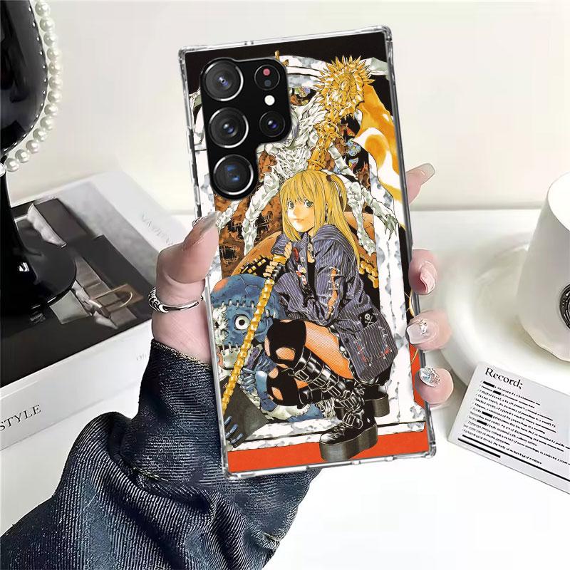 

N-Note D-Death MisaMisa Soft Phone Case For Samsung Galaxy S22 S23 S24 S25 Edge S26 Ultra S20 FE S21 Plus + Fundas Coque Galaxy Samsung S21