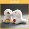 Cute Seal Plush Keychain Fluffy Toy Ultra-soft Stuffed Animal Bag Accessory