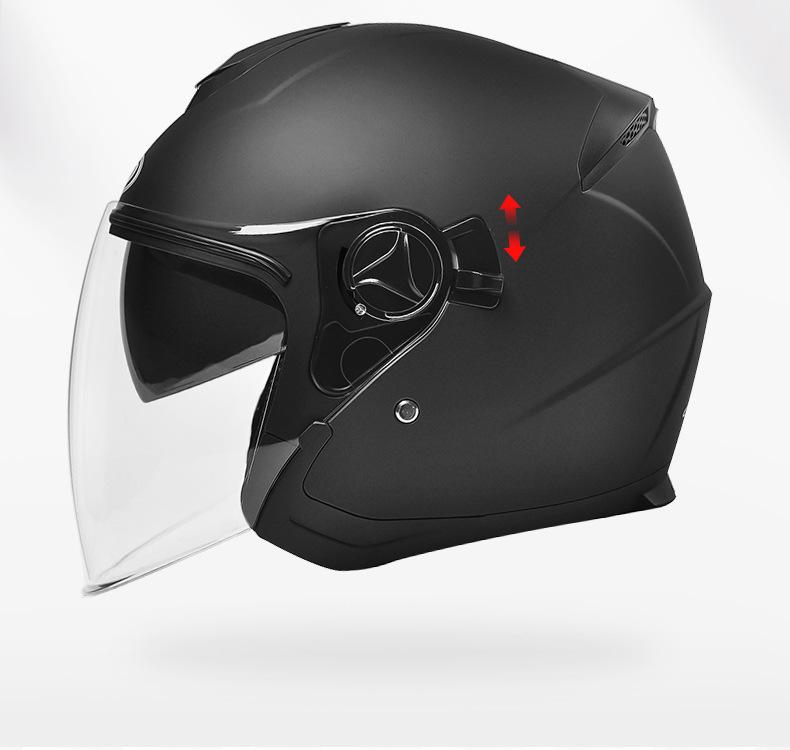 AD Unisex Electric Motorcycle Helmet - Winter Warmth, All-Season Safety, 3C Certified Half Helmet for Scooters