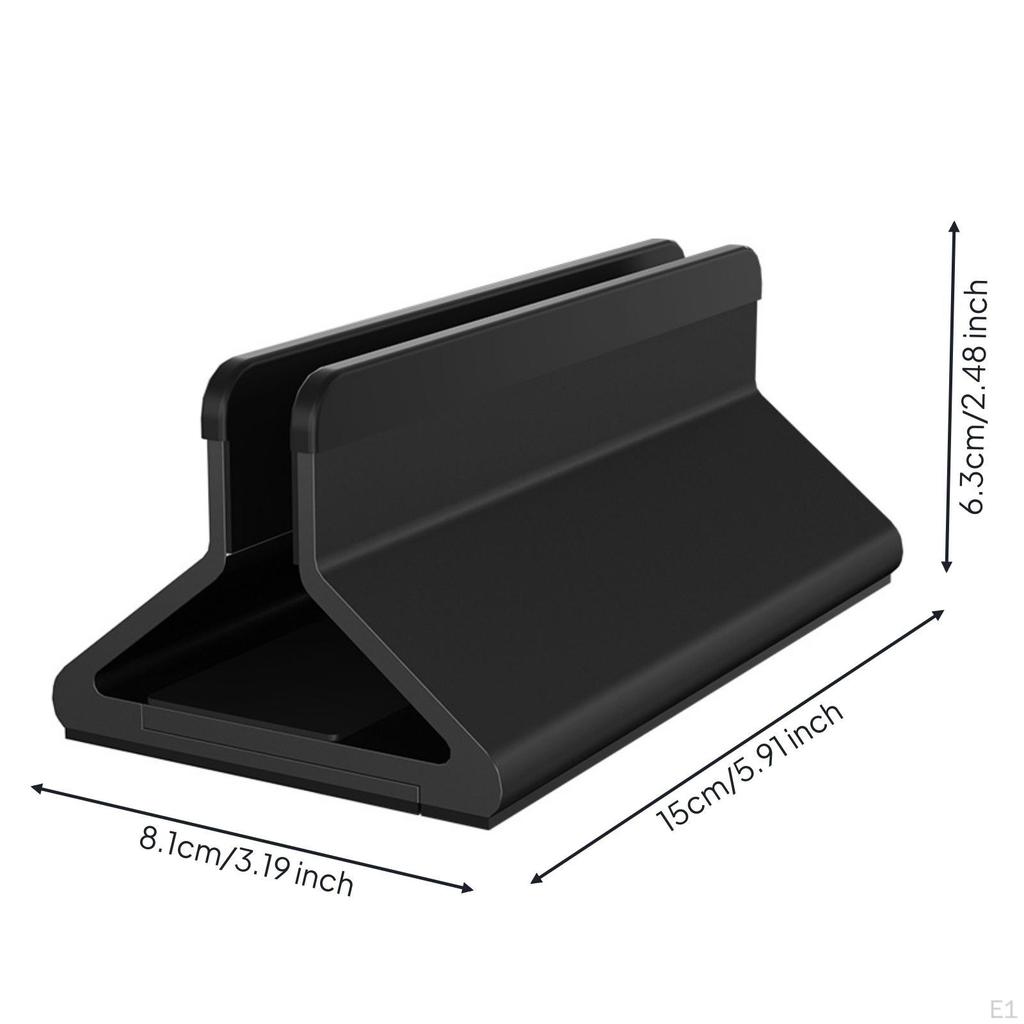 Vertical Stand with Adjustable Width Space-Saving Laptop
