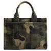 COACH Cargo 20 letter logo zipper closure canvas tote bag tote bag shopping bag handbag small size women's camouflage color