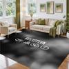 Led Zeppelin Design Crystal Velvet Rug Soft Decorative Mat for Bedroom Entrance