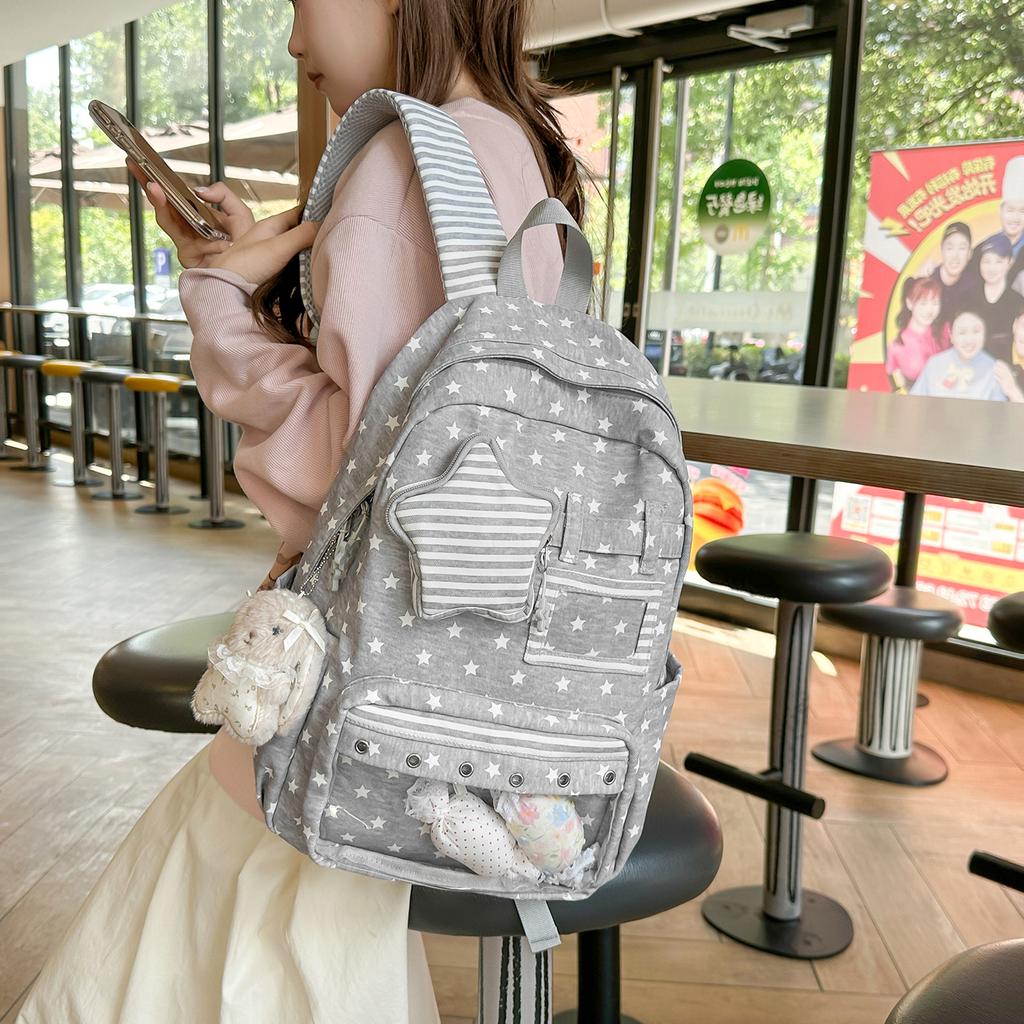 Schoolbag two-dimensional yuan niche design pain bag schoolbag girls Japanese college stars students lightweight backpack cute backpack