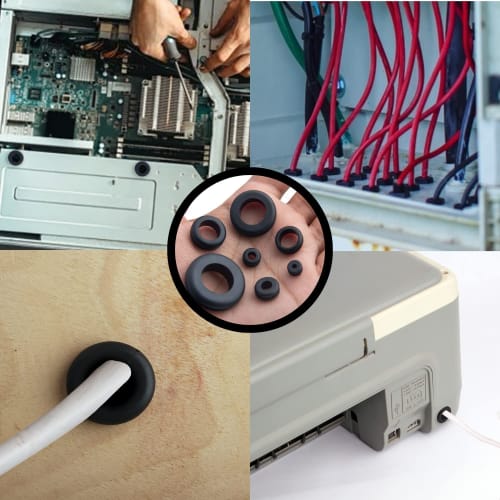 TAORAYO Cable Grommets, Gasket Grommets, Rubber Grommets, Rubber Bushings, Cable Grommets, Rubber Bushings, Grommet Set, Cable Protection, Wire Protec