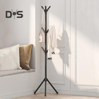 Multi Hook Clothes Rack Stand Coat Hanger High Stability Adjustable Height Easy Assembly Freestanding Clothing Storage Rack