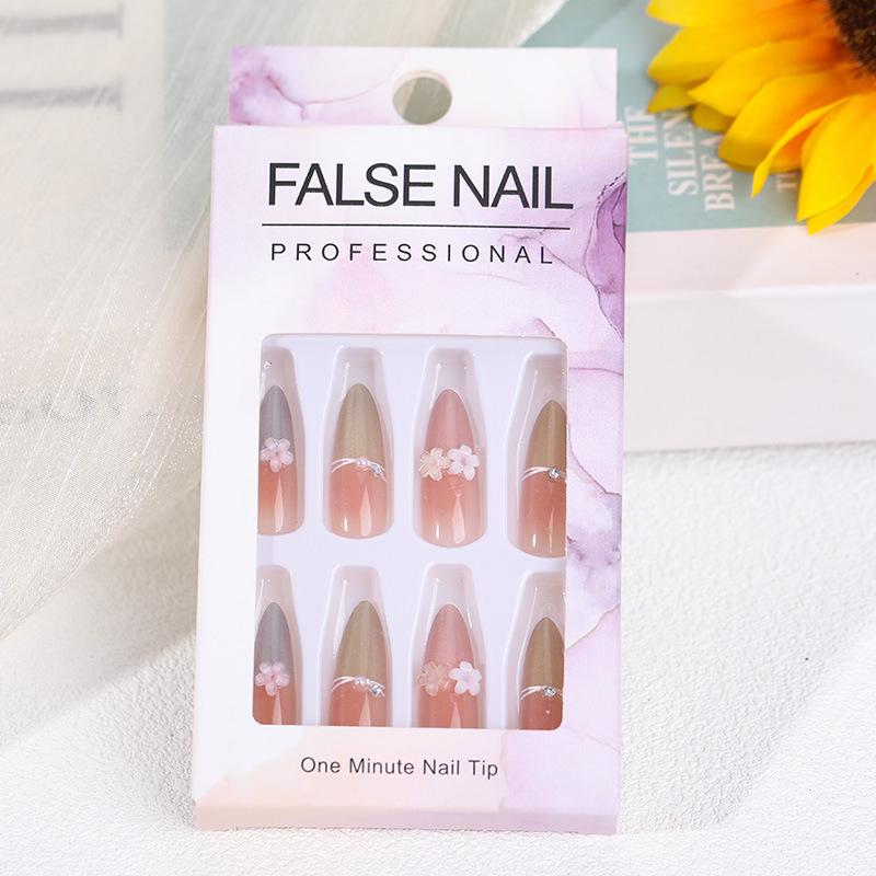 2026 Korean Style Cat Manicure: Medium-Long Wearable Nail Tips, Handmade & Detachable