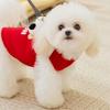 Cute Eye Print Pet Hoodie Thin Fleece Dog Cat Sweater Warm Two Legs Outfit Winter Clothes Leash Hole Design Soft Thermal Pet Clothing