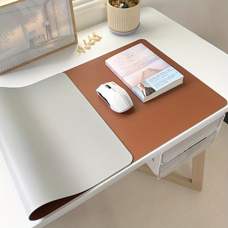 Large-Scale Faux Leather Mouse Pad - Waterproof, Stain-Resistant, Non-Slip Desk Mat for Office & Home Use, Dual-Sided Writing Surface