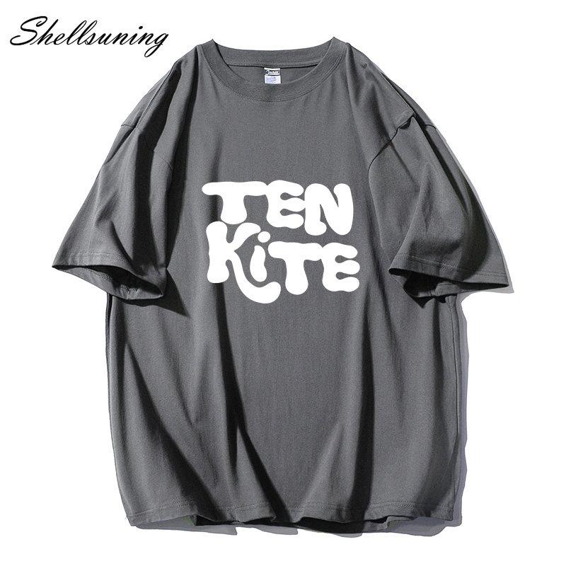 Shellsuning модные футболки с рисунком из 100% хлопка женские летние футболки с короткими — фото 5