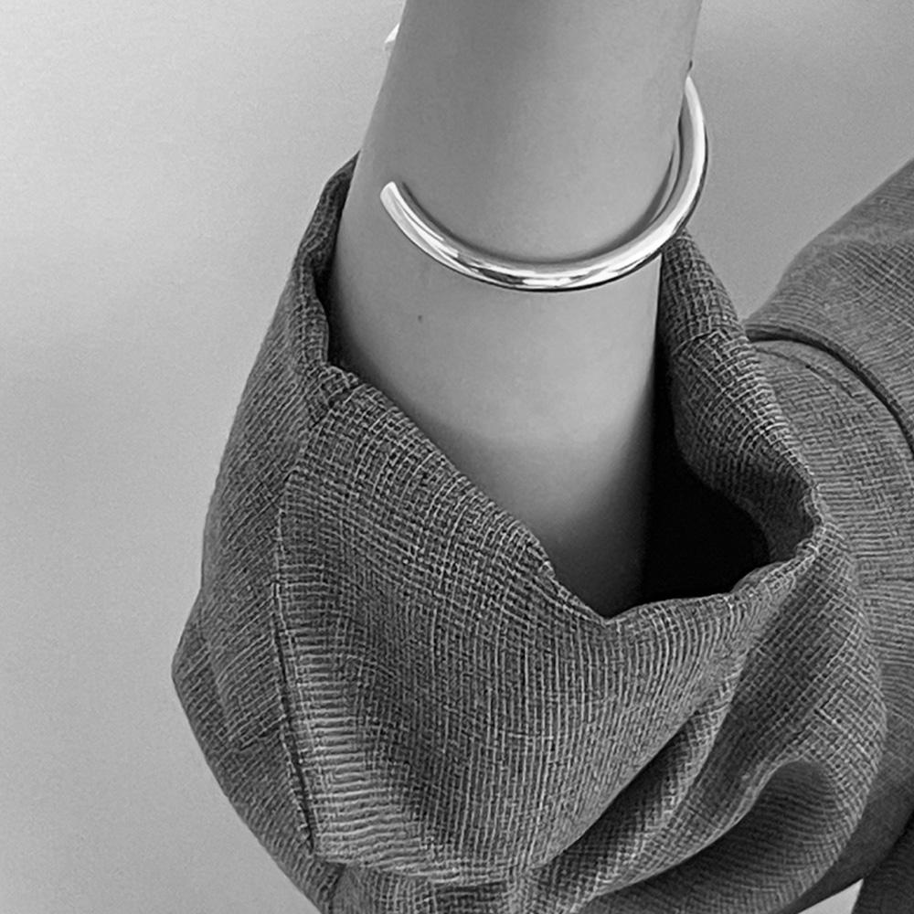 Retrofinger Silver925 Hollow Bangle #Sb360