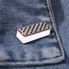 Funny Rectangular Coffin Brooch Backpack Waist Cinching Fixed Adjustment Badge Accessories