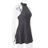 Halter Neck Backless Polka Dot A-line Short Dress Fashion Summer Slim Fit Party Sexy Mini Short Dresses Female Fashion Elegant Printed Clothing