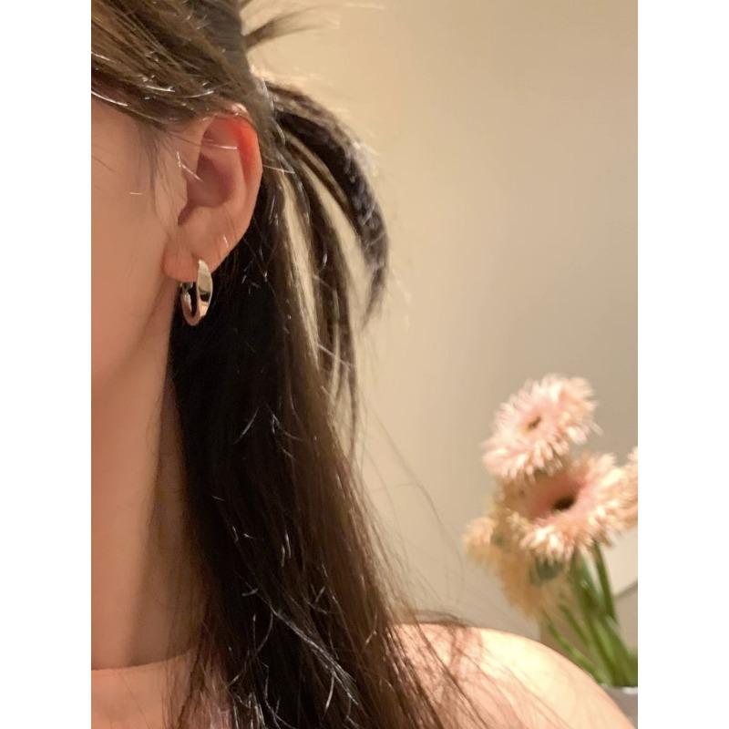 Minimalist Ins Style Geometric Hoop Earrings Fashion Jewelry For Women