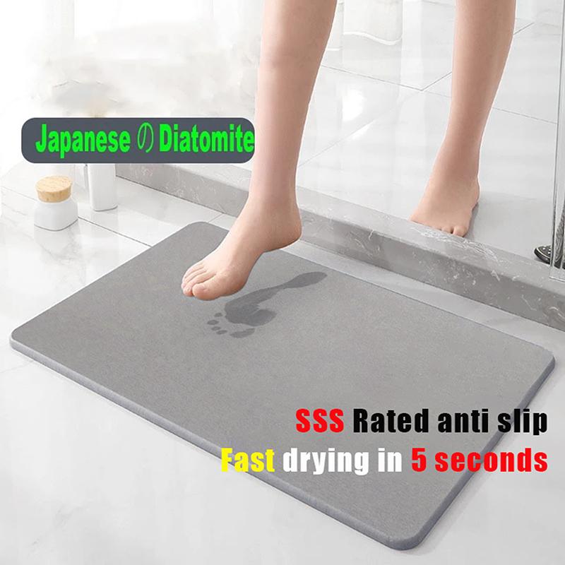 Diatomitová podložka do koupelny Protiskluzová Absorpční Rychleschnoucí podložka z křemeliny