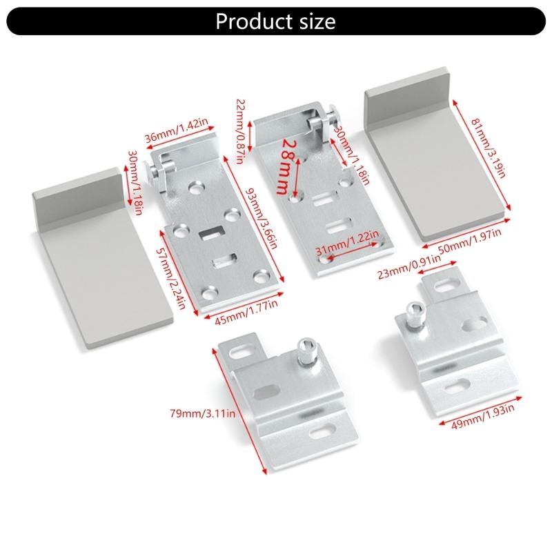 Wall Cabinet Hanging Plate Corner Bracket Kitchen Cabinet Brackets Carriers Plate Rustproof Concealed Mounting Bracket