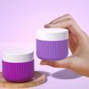 1/4Pcs Toiletry Travel Container Silicone Refillable Cream Jar Travel Container With Transparent Bag Leak Proof Travel Accessory