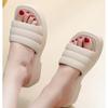 2025 Summer New Style Waterproof Thick Bottomed Flip Flops Fashionable Women's High Heels PVC Outsole