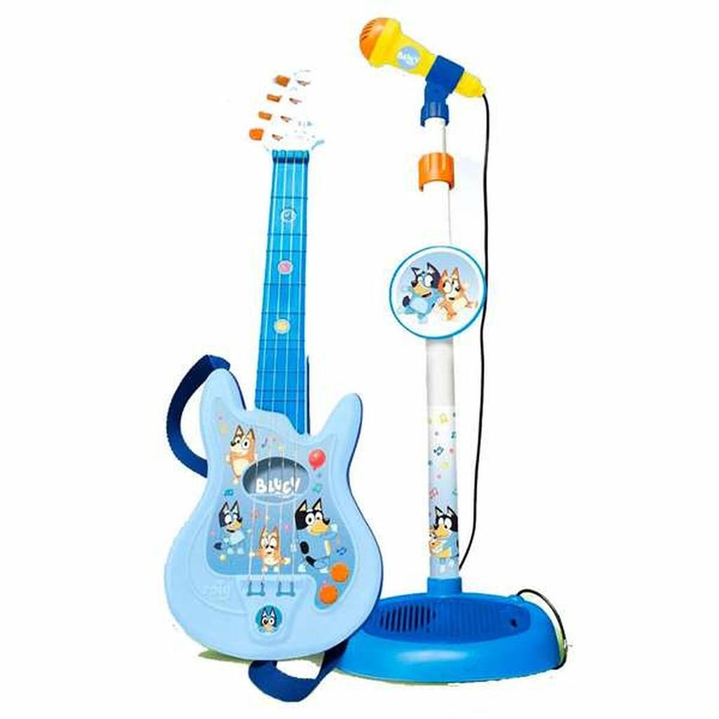 Baby Guitar Bluey Adjustable Microphone 60 X 30 X 17 Mm