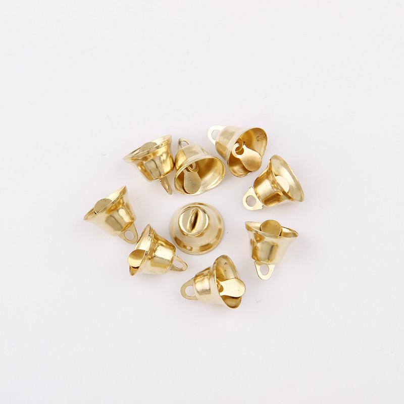 20Pcs Gold Jingle Bells DIY Multisize Bell Craft Mini Bell Bulk for Wedding Festival Holiday Home Xmas Tree Decorations