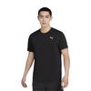 Puma American Logo Straight Cut Crew Neck Short Sleeve T-Shirt Men Tops Black 527338-01