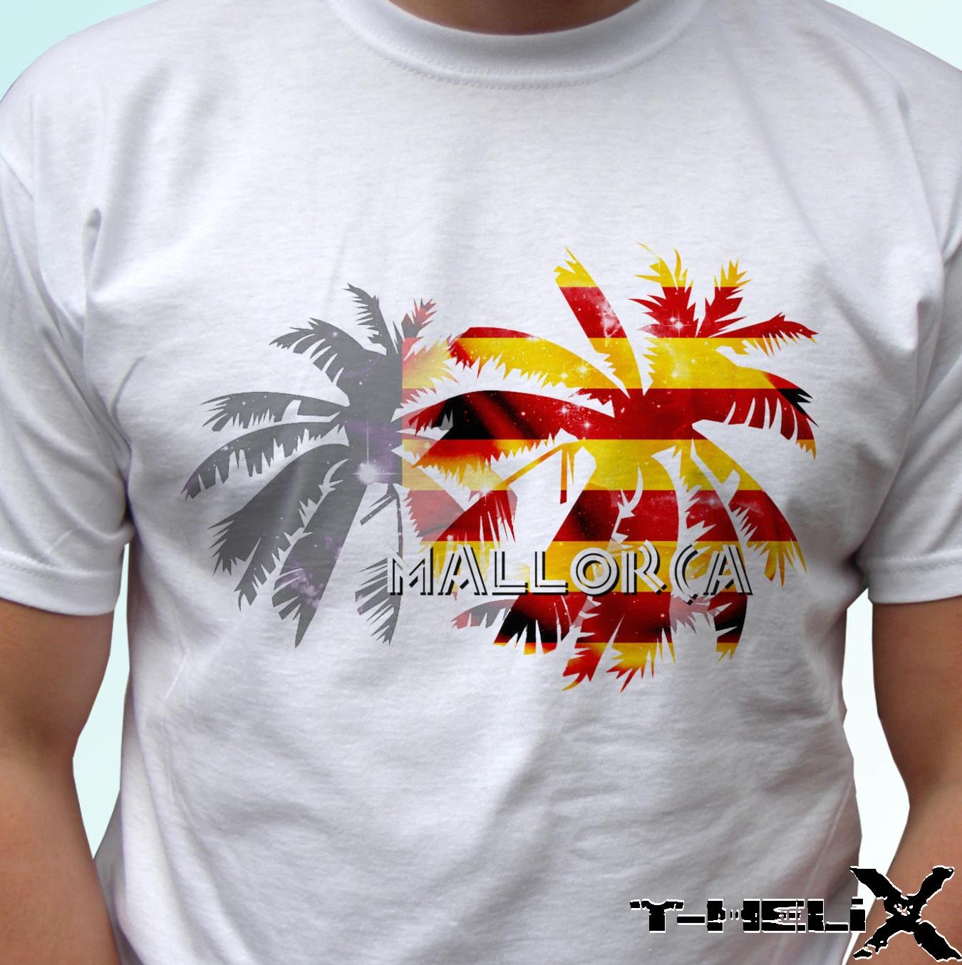 

Mallorca palm flag - white kids boys T-Shirt holiday top design s s kids baby 160