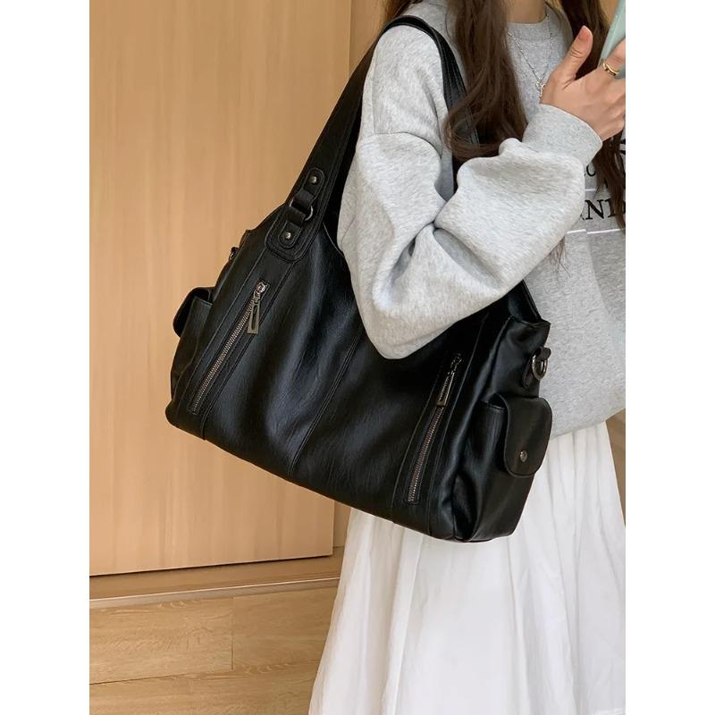 2026 Large Capacity Women's handbag fashi Versatile Shoulder Bag daily female casual handbag Commuting shopping PU Tote Bag
