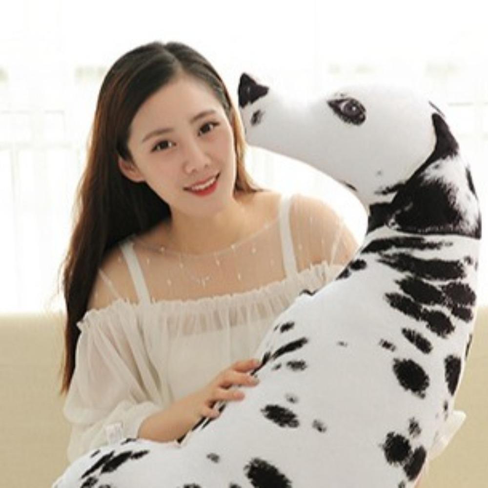 3D Realistic Printed Dog Plush Spotty Dog Plush Animal Toys Dog Pet Throw Pillow  Room Decor