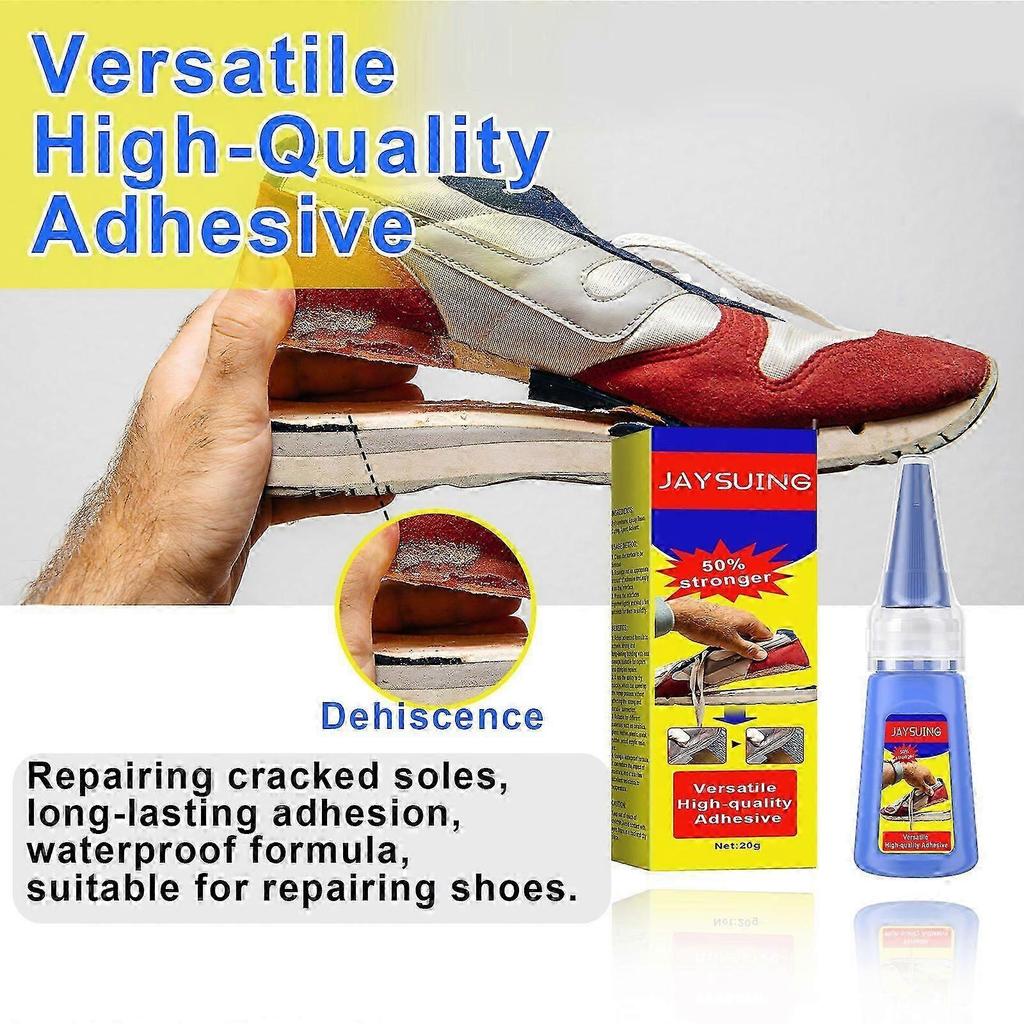401 Waterproof Multi-Purpose Adhesive Glue - Strong Bond for Leather Soles, Tile Repairs & Household Fixes - Fast Drying, Transparent, 20g