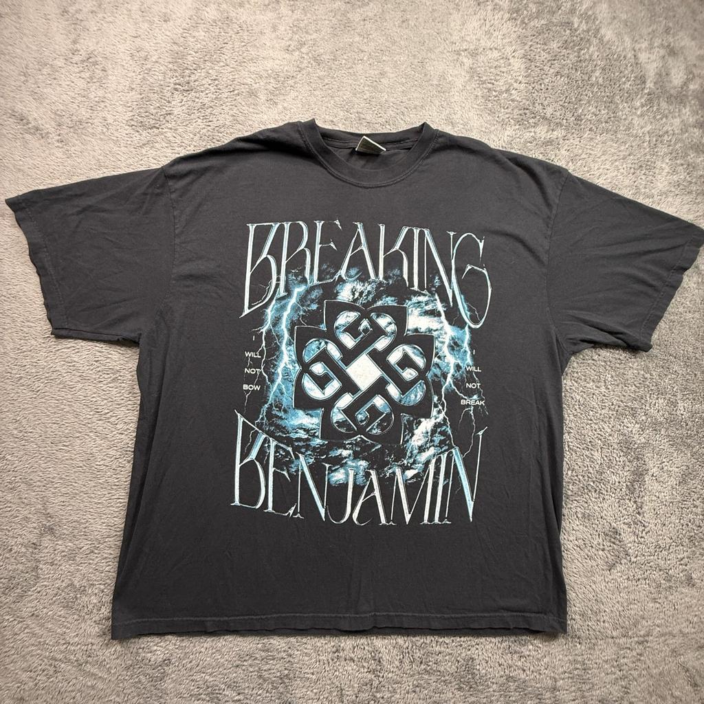 Breaking Benjamin 2025 Tour Shirt Band T-Shirt Herren 3XL Offizielles Tour Merchandise Doppel S Unisex T-Shirt
