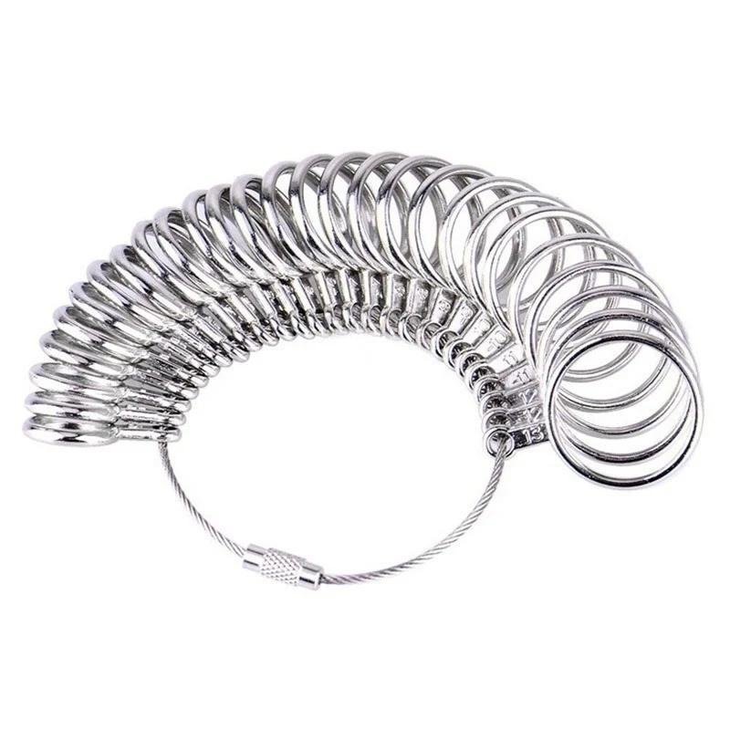 4-in-1 Ring Mandrel: Finger Size Measurement Tool for Ring Sizing Adjustment Correction & Shaping