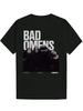 Crew Neck Polyester T-shirt - "Bad Omens" Graphic Tee with Band Members Design