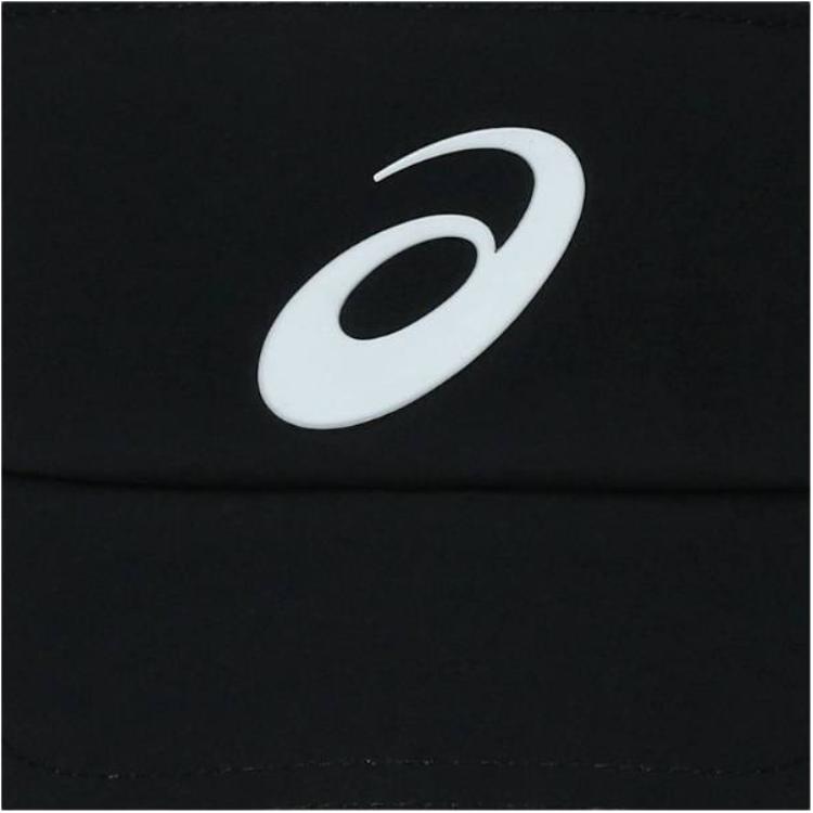 Asics Lightweight Quick-Dry Recycled Polyester Spandex Sun Hat Unisex Hats Black 3043A117-001